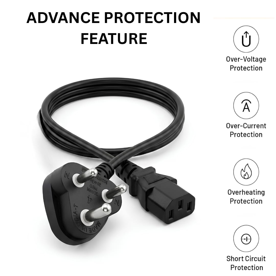 4A 3 Pin AC Power Cord