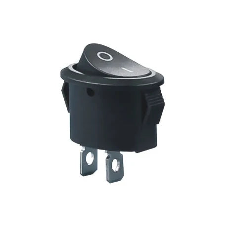 Rocker Switch JL-RS-101-8C-BK BLACK 5A 250V AC