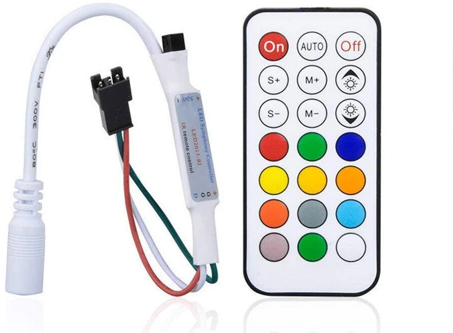 Pixel LED Mini Controller with 21-Key RF Remote
