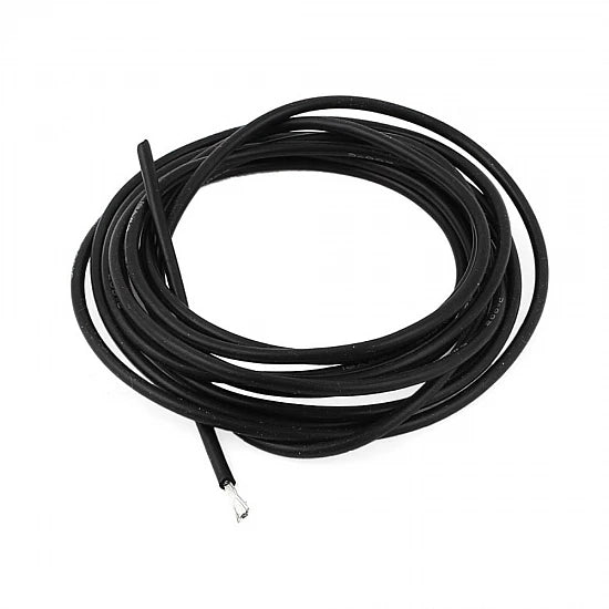 18AWG Flexible Black Silicone Wire 1 Meter