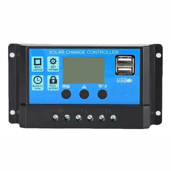 20A Digital Solar Controller with LCD and USB Output Port
