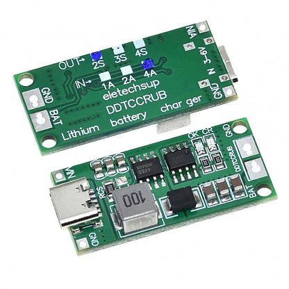 2S 18650 Polymer Lithium Ion Charger Type C