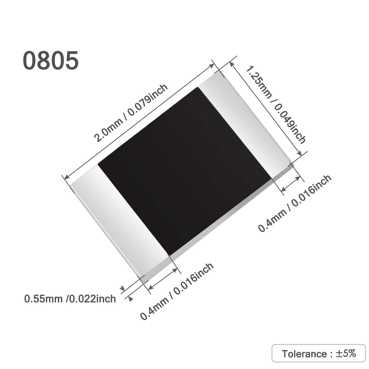 220 OHM 0805 SMD RESISTOR 1/8W Tolerance 1% 220R 220E