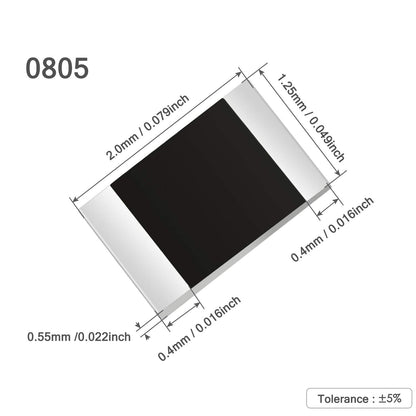 220 OHM 0805 SMD RESISTOR 1/8W Tolerance 1% 220R 220E