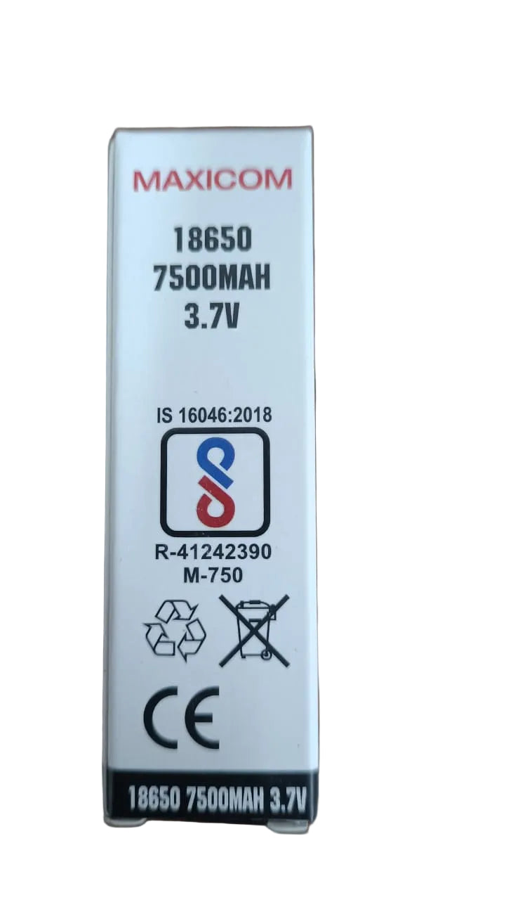 18650 3.7V 7500mAh Rechargeable Battery Li-ion