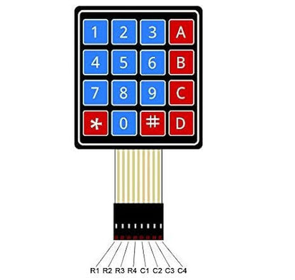 4X4 Matrix Membrane Keypad