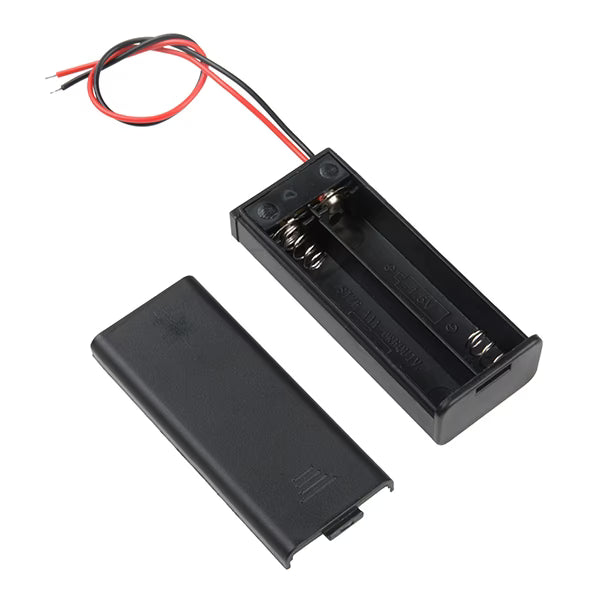 2 x 1.5V AA battery holder with cover and On/Off Switch