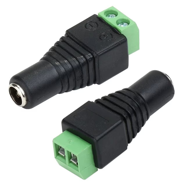 DC Male Female Plug Power Jack Adapter Combo